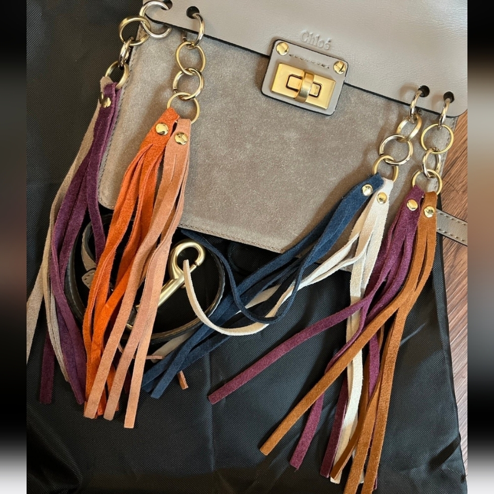 Chloe Hudson fringe crossbody bag - Picture 3 of 15
